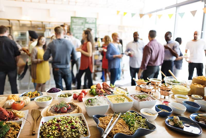 Buffet Dinner Dining Food Celebration Party Concept